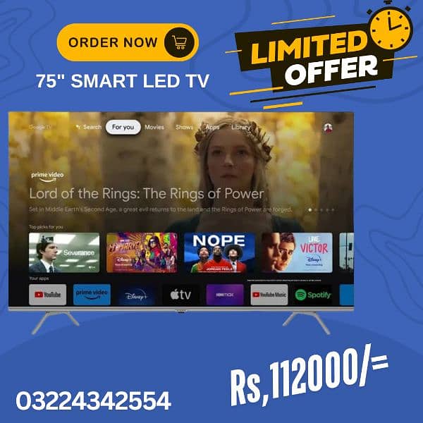 75 inch led tv samsung android smart 4k 8k 03224342554 0