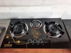 Spark Brand three burner high Quality gas cooking stove