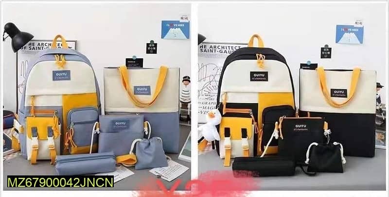 4 piece bagpack 2