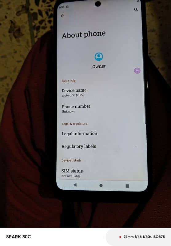 Motorola. moto g 5 used . but condition 10x10 4