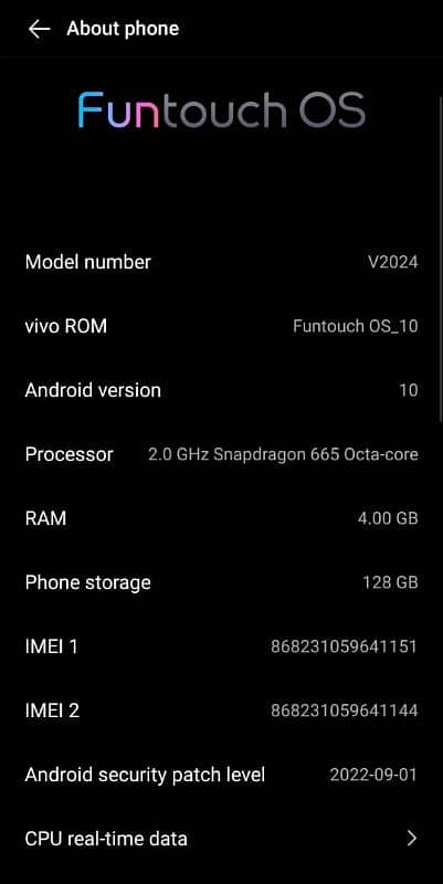 Vivo y51  4/128  urgent sale 5