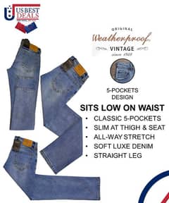 Weatherproof Jeans | Vintage Denim Jeans | Straight, Skinny, Slim Fit