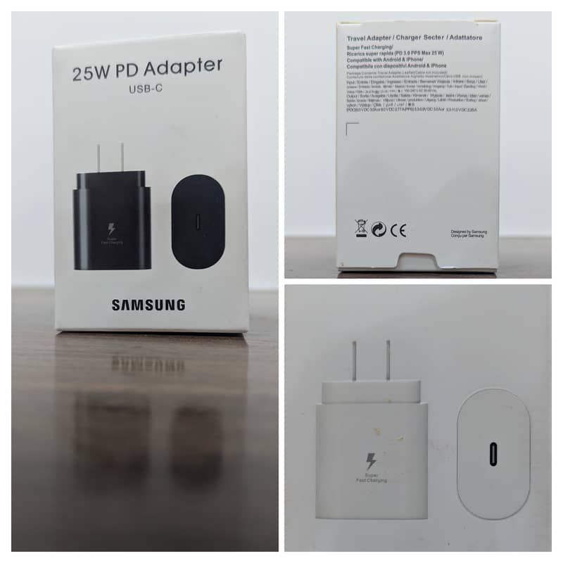 Samsung A+ Quality Charger + 2 Charging Cable 0