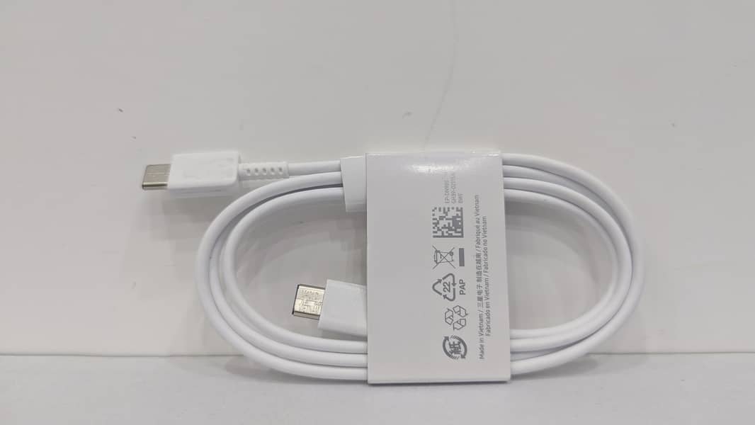 Samsung A+ Quality Charger + 2 Charging Cable 1