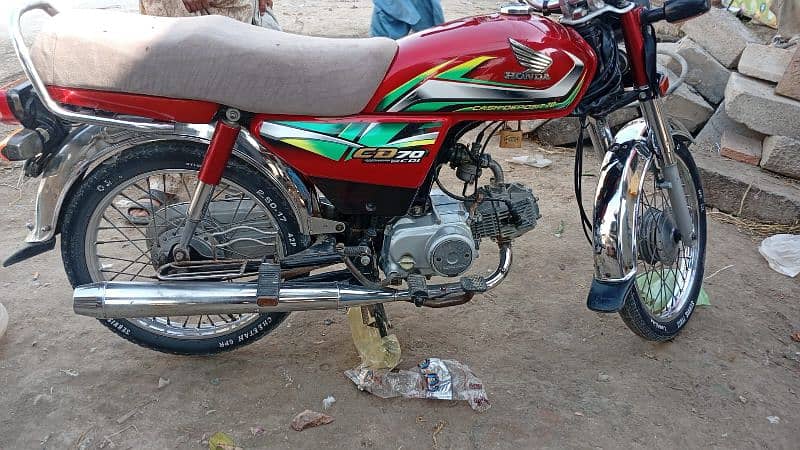 Honda cd70 2022 mdl 2023 number sukkur bike chlna ma ok hy 1