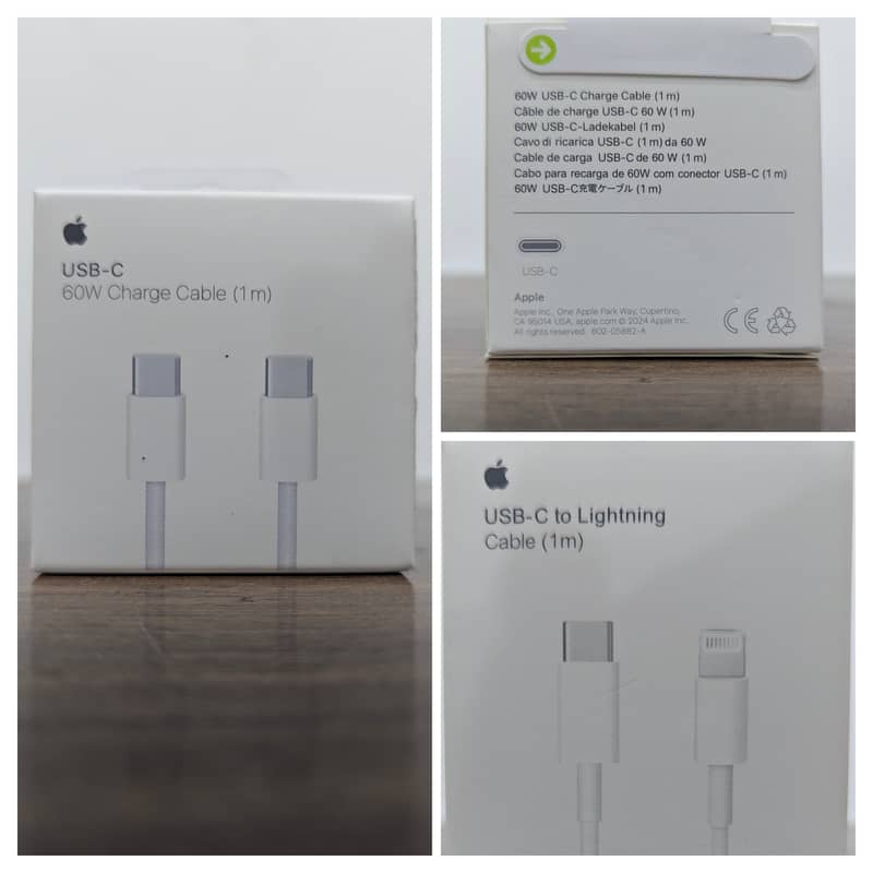 IPhone New Chargers + Cable 1