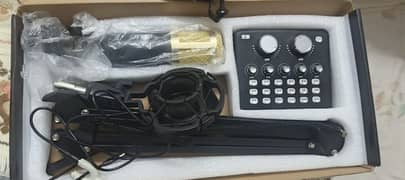 Professional Condenser Microphone With Imported Sound Card