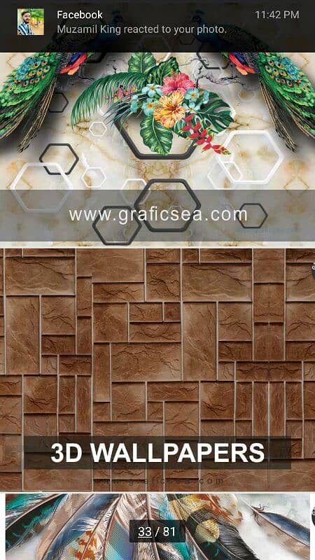 New Style 3D matt wallpaper Flex for Room Decoration 2