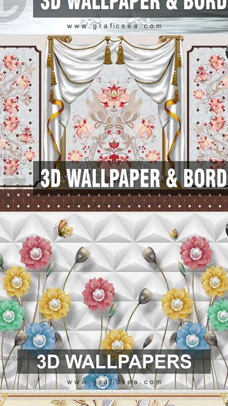 New Style 3D matt wallpaper Flex for Room Decoration 3