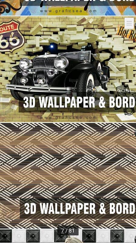 New Style 3D matt wallpaper Flex for Room Decoration 7