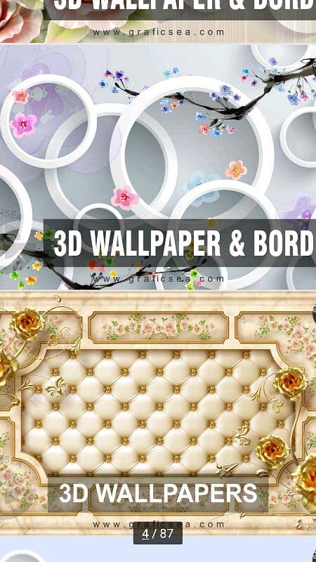 New Style 3D matt wallpaper Flex for Room Decoration 10