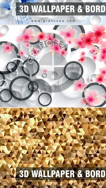 New Style 3D matt wallpaper Flex for Room Decoration 11