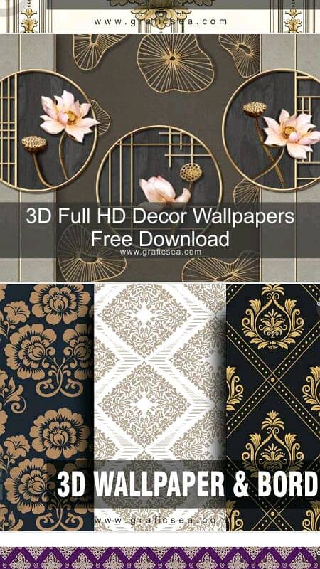 New Style 3D matt wallpaper Flex for Room Decoration 12