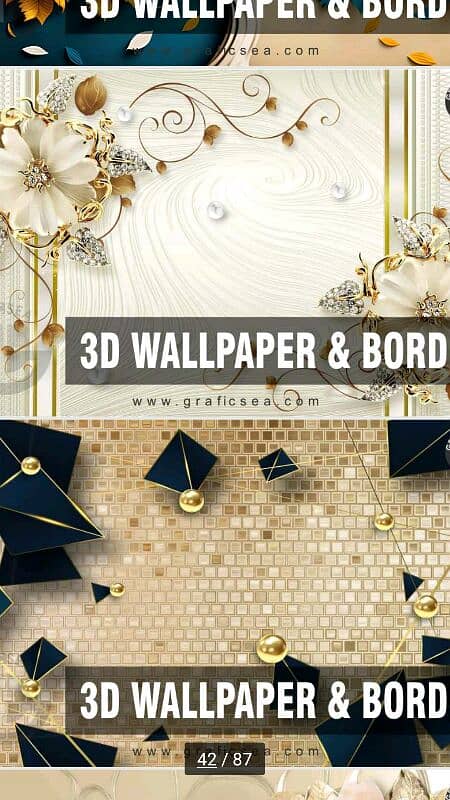 New Style 3D matt wallpaper Flex for Room Decoration 14