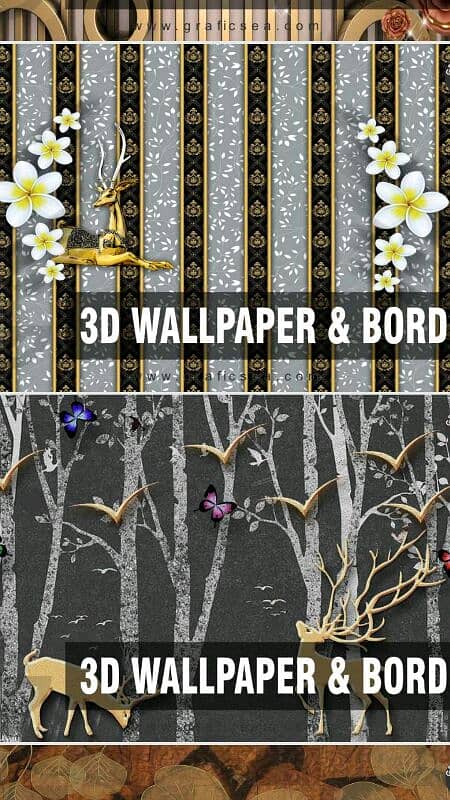 New Style 3D matt wallpaper Flex for Room Decoration 16