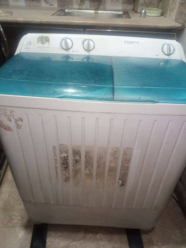 Haier dual tub perfectly working condition 1