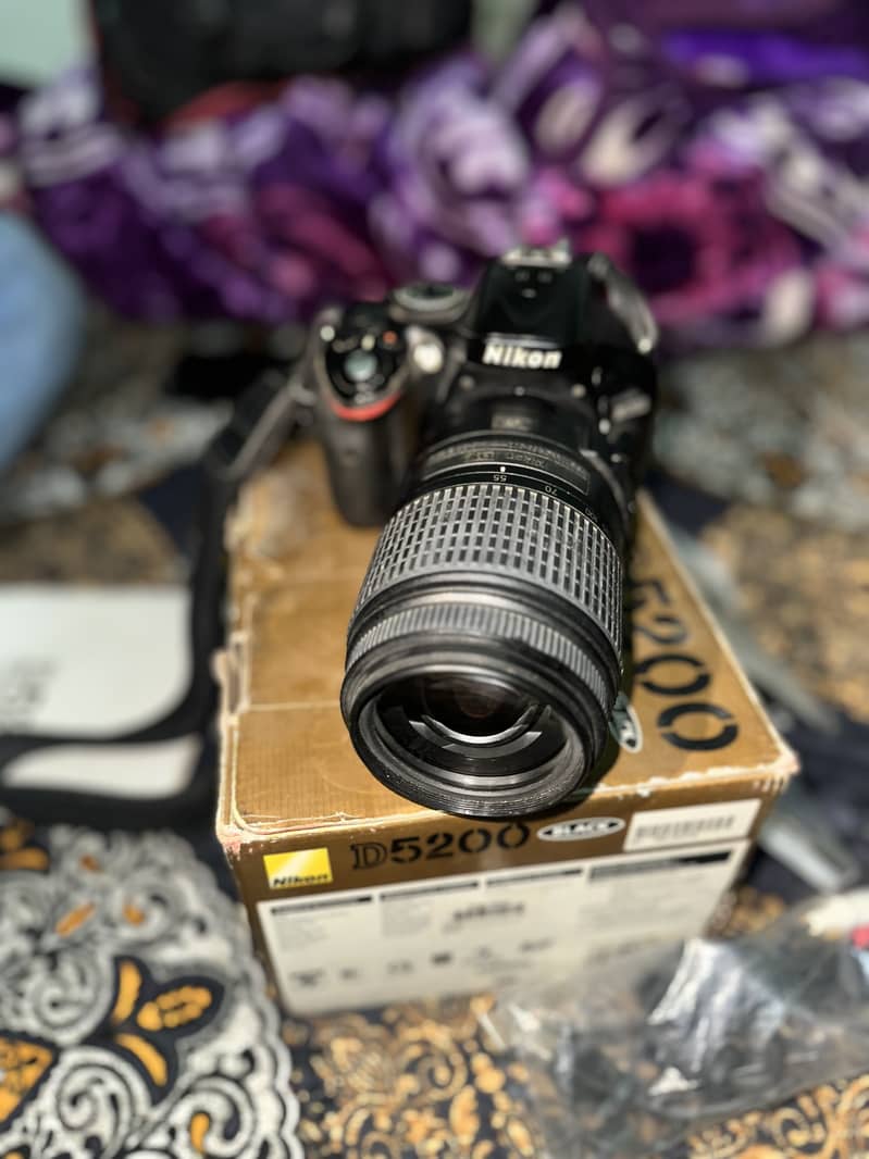 Nikon 5200D With Box and VR 55-300mm Lens 11