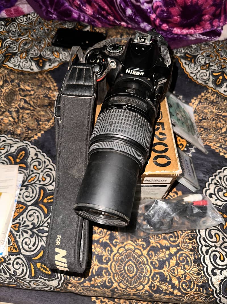 Nikon 5200D With Box and VR 55-300mm Lens 14