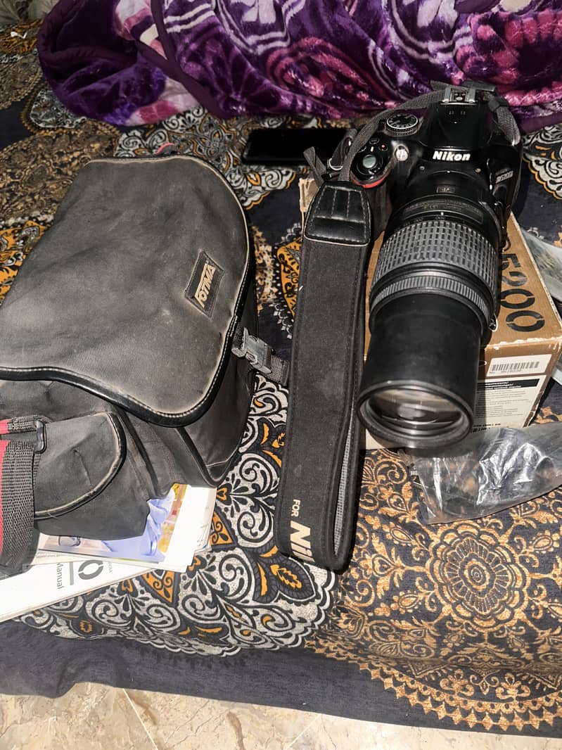 Nikon 5200D With Box and VR 55-300mm Lens 15