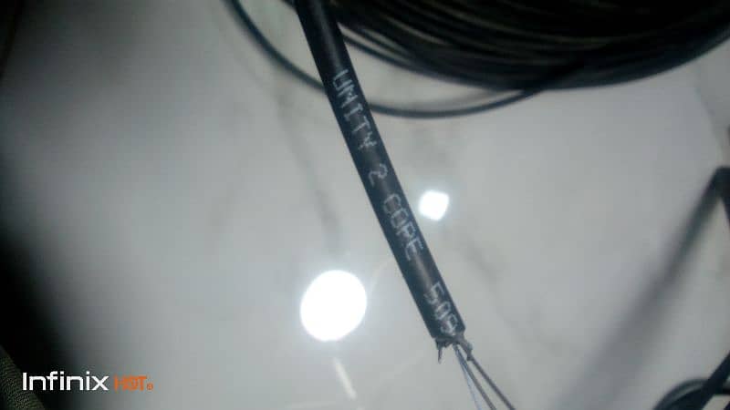 fiber cable 2 core  2 months used 5