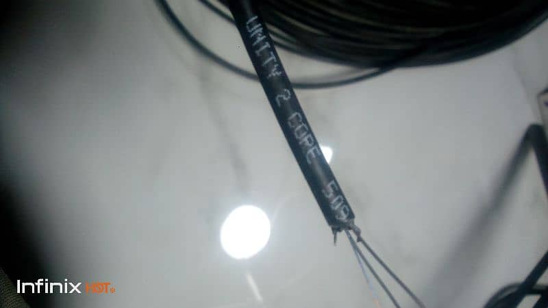 fiber cable 2 core  2 months used 8