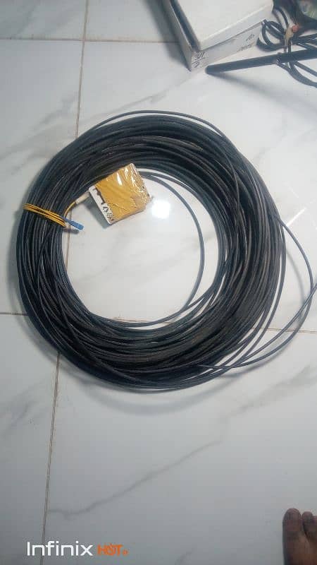 fiber cable 2 core  2 months used 9