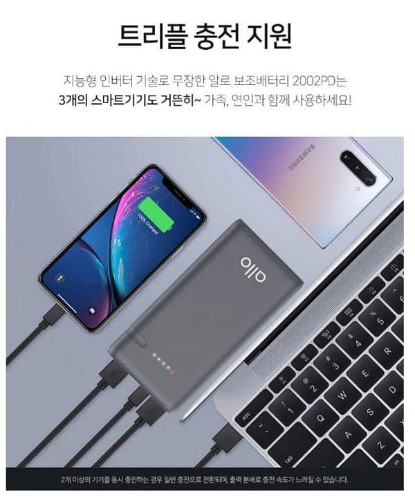 QC 3.0/P. D Fast Powerbank 20000 mAh Lithium Battery Available. 4