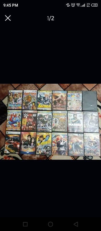 PC games. DVDs 2