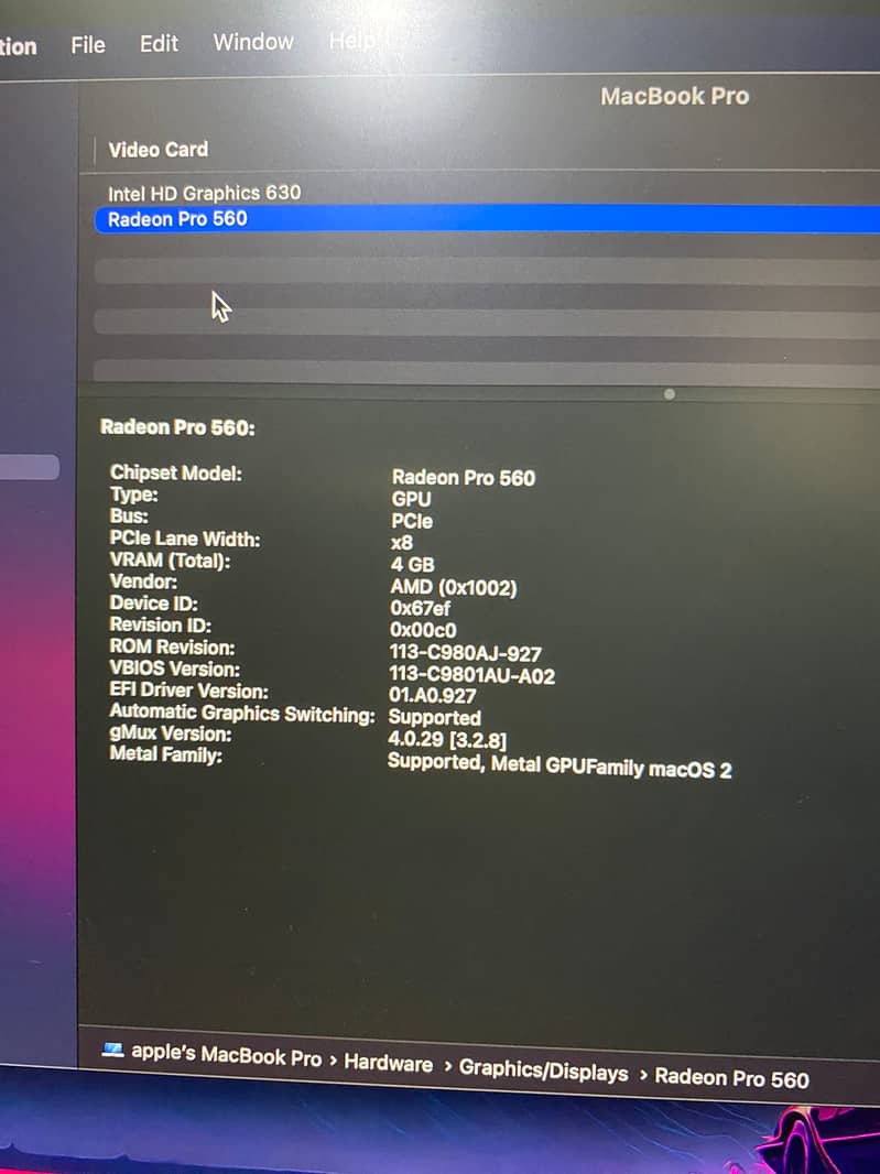 Apple MacBook Pro 2017 15" 16/500 Touchbar 2