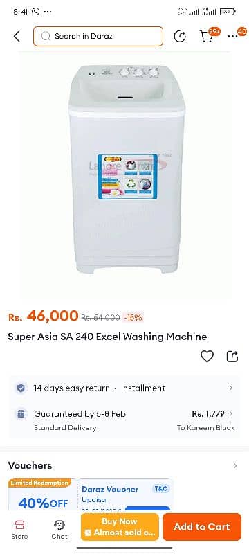 super Asia washing machine and spinner for just few days us 6