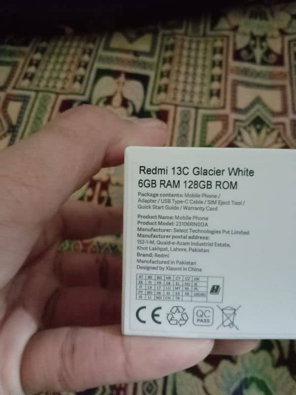 Redmi 13 C with original Charger & box 3