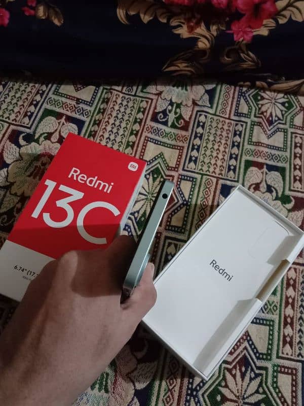 Redmi 13 C with original Charger & box 4