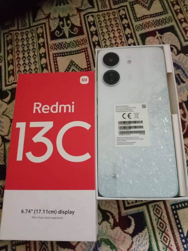 Redmi 13 C with original Charger & box 6