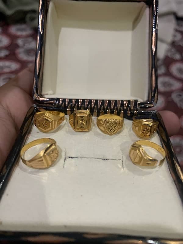 baby gold rings total 5 rings 1