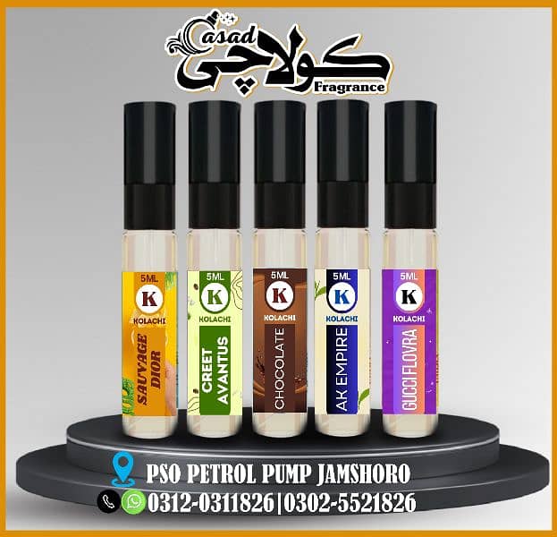 Top Pack of 6 Fragrance perfume tester (5ML) 0