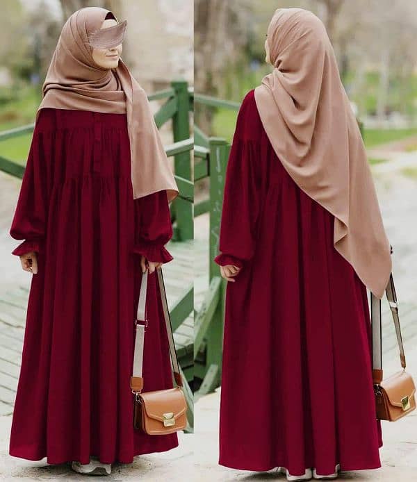 beautiful And simple abayas 1