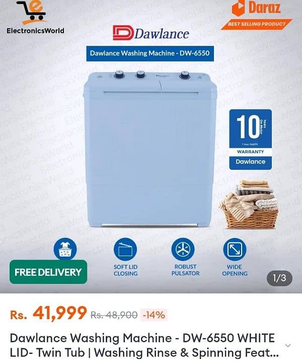 Dawlance washing machine Twin 2