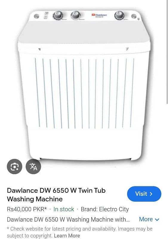 Dawlance washing machine Twin 4