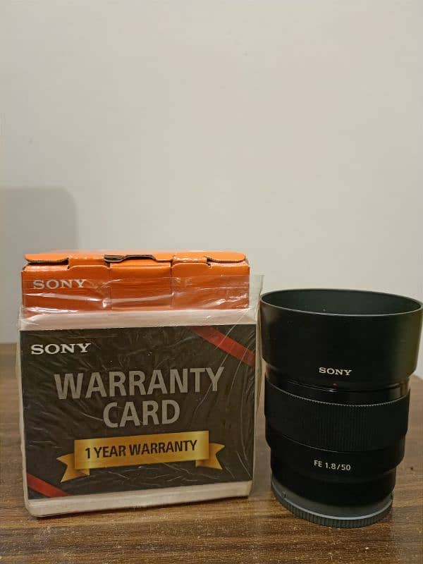 Sony 50mm f1.8 lens 1