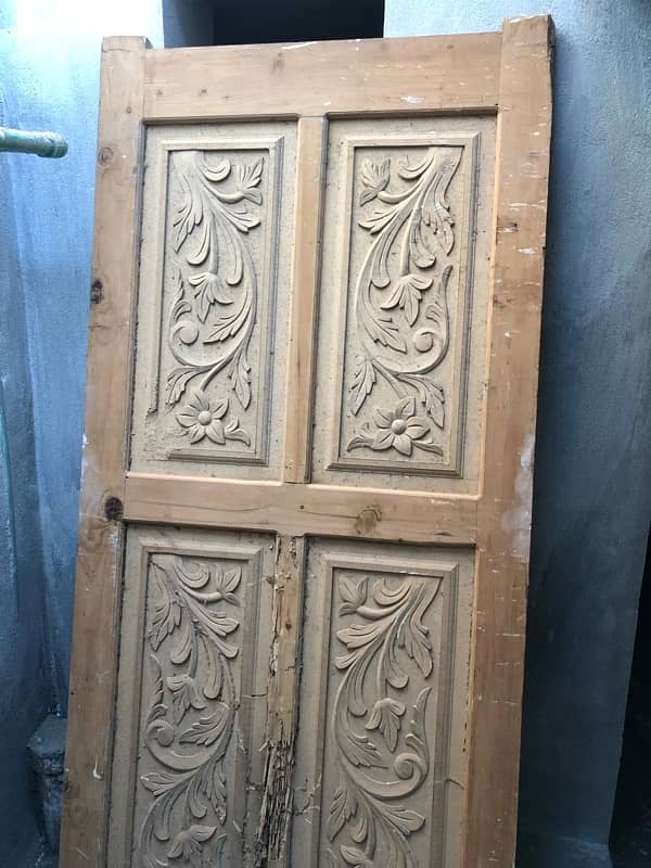 Wooden doors for house urgent sale 1