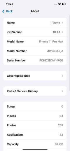 iphone 11 pro max non pta (Jv)