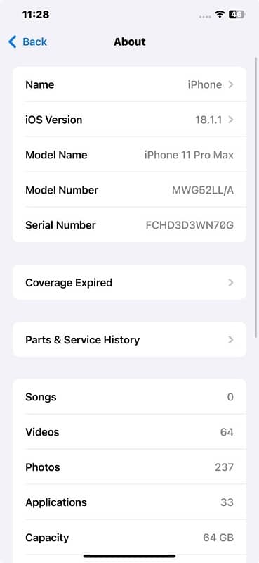 iphone 11 pro max non pta (Jv) 0