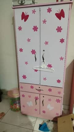 bed set with cupboard and dressing table