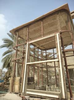 Iron cage for pigeons and hens