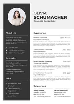 Cv/Resume Maker Banner,Letter head,Poster,card etc