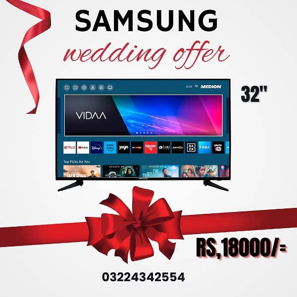 led tv 32 inch samsung android smart 4k 03224342554 0