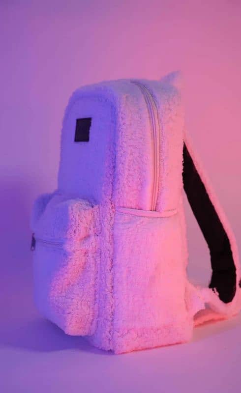 White Sherpa Backpack 1