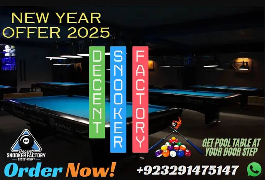 POOL TABLE | BILLIARD | SNOOKER TABLE | SALE | DECENT | CUSTUMIZEABLE 2