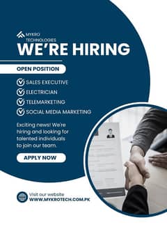 Electrician, sales executive ,