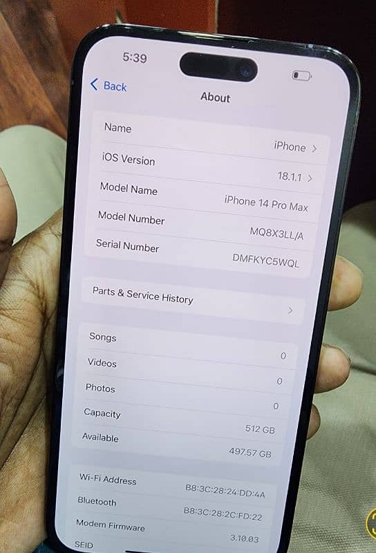 I phone 14 pro max Factory unlock 512gb 0